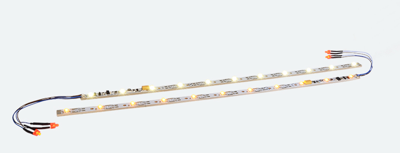 Set illuminazione carrozze a 11 LED bianchi + luci coda esu 50700